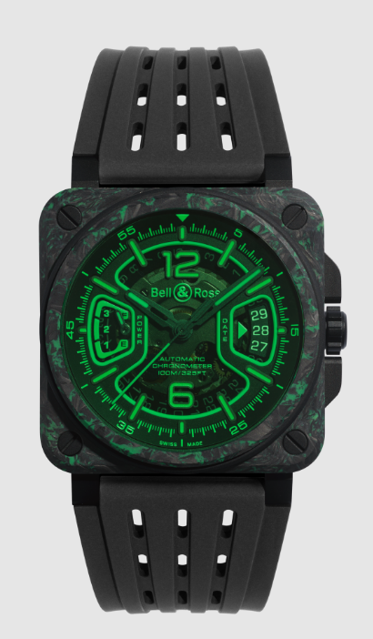 Review Bell and Ross BR-X3 Replica Watch BR-X3 NIGHT VISION BRX3R-GN-CA/SRB
